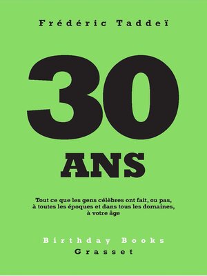 cover image of 30 ans